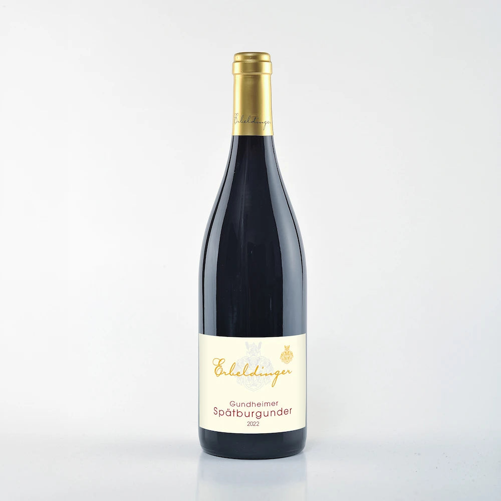 Gundheimer Spaetburgunder Rotwein trocken Weingut Familie Erbeldinger
