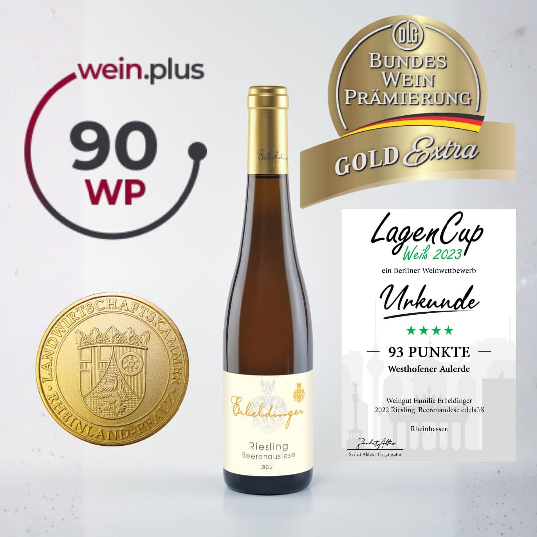 Riesling Beerenauslese mit Gold
