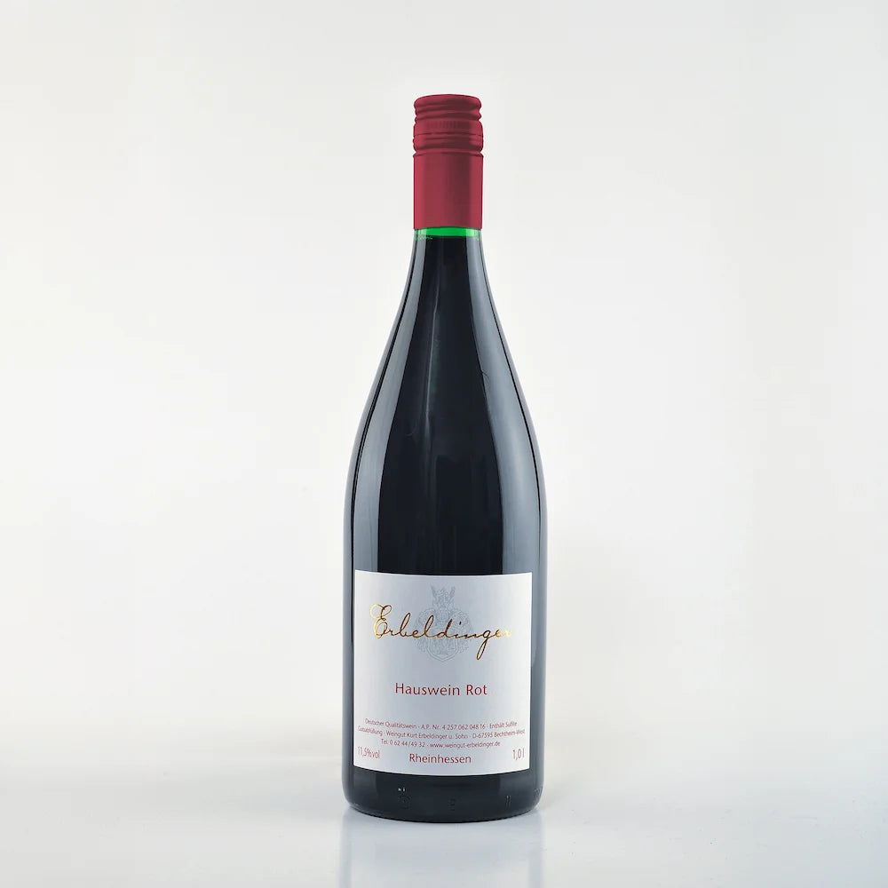 Hauswein rot Literflasche Weingut Familie Erbeldinger