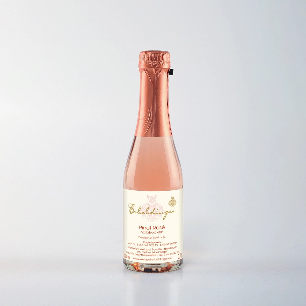 Pinot Rosé Sekt Piccolo Weingut Familie Erbeldinger