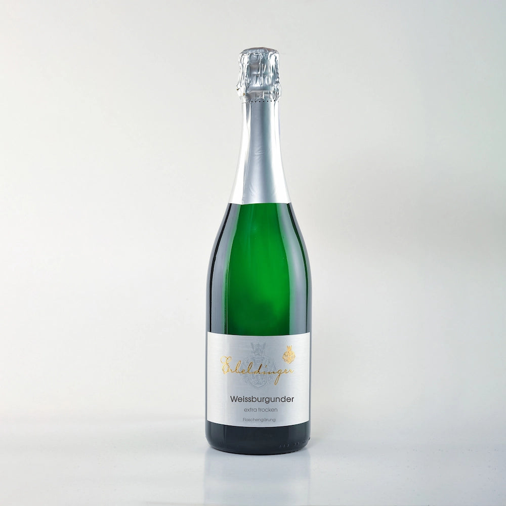 Weissburgunder Sekt extra trocken Weingut Familie Erbeldinger