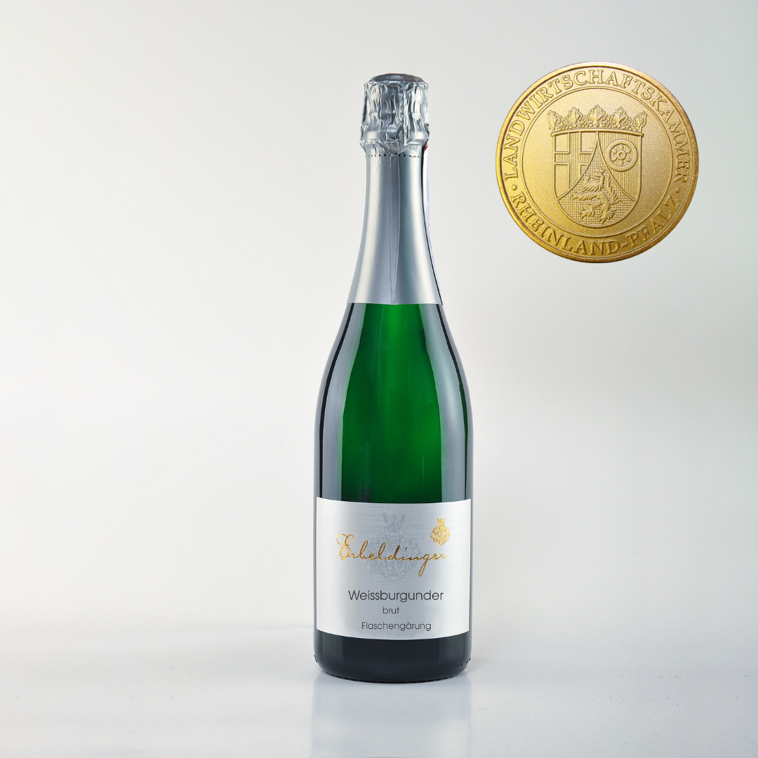 Weissburgunder brut Sekt Erbeldinger