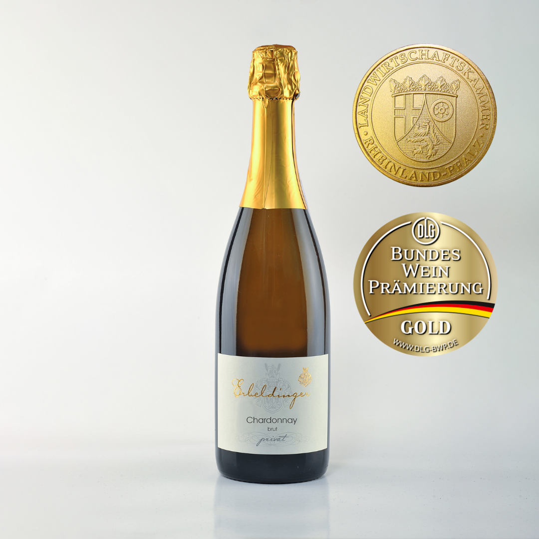 Chardonnay brut Sekt Erbeldinger