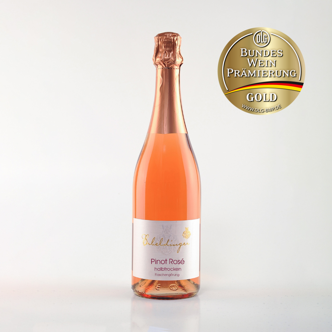 Pinot Rosé halbtrocken Sekt Erbeldinger