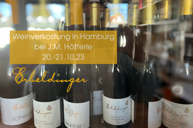 Weinverkostung in Hamburg 20.-21.10.23