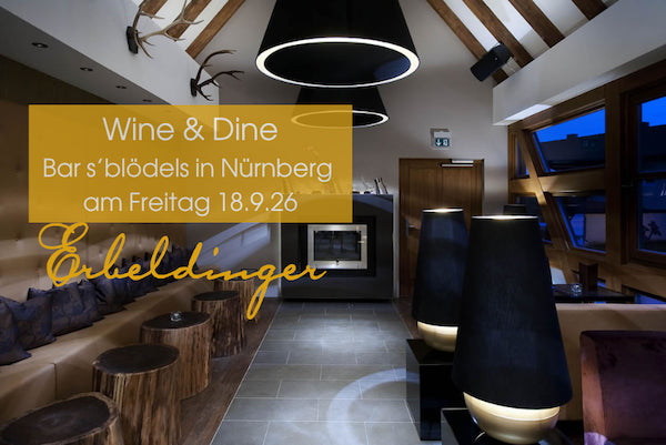 Wine & Dine bei Blödel's in Nürnberg am 18.9.26